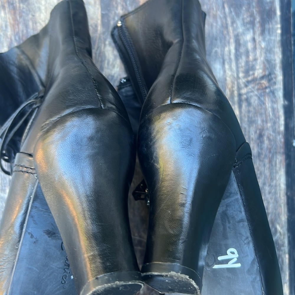 Earthies Elganza ankle heeled boots cos-play stylish old timey soft leather sz 7 - Picture 7 of 11